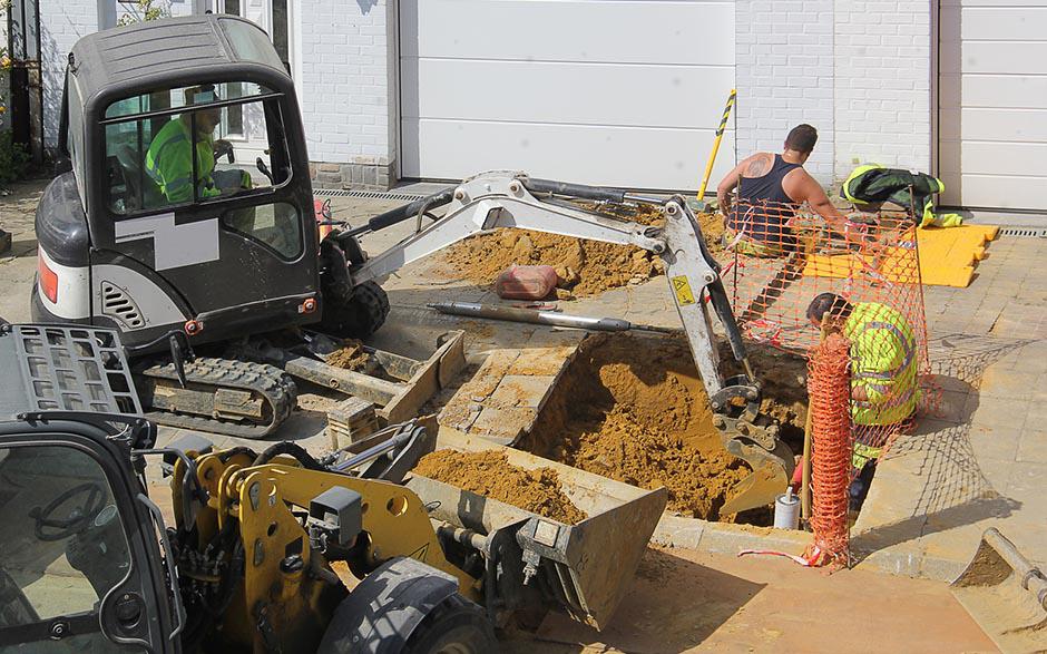 travaux assainissement Montévrain